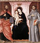 Enthroned Wall Art - Madonna Enthroned with the Infant Christ and Saints